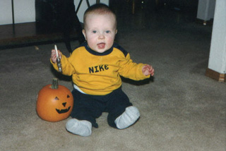 Zach and the pumpkin